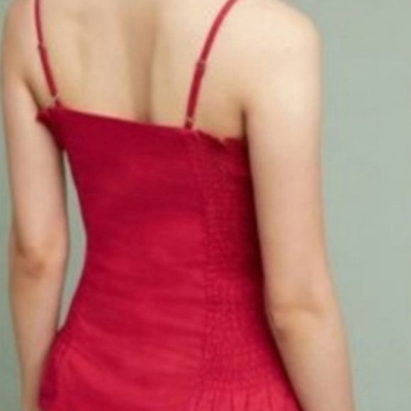 NWT Anthropologie Red Peplum Tank Top - Picture 4 of 13